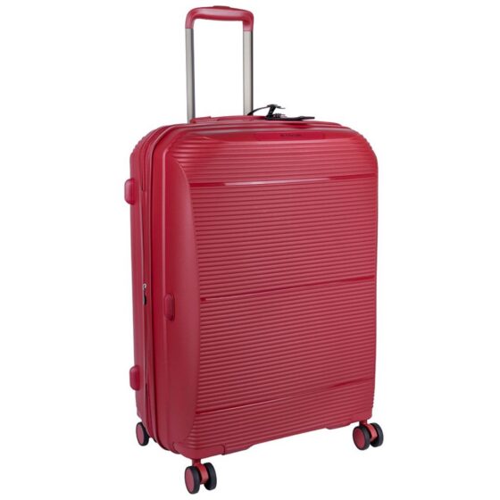 Cellini Qwest Spinner Luggage Expander 869 German Red 68 Front3qrtr