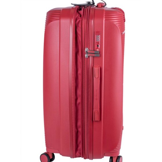 Cellini Qwest Spinner Luggage Expander 869 German Red Check In Expander