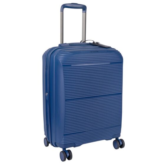 Cellini Qwest Spinner Luggage Expander 869 Navy 55 Front3qrtr