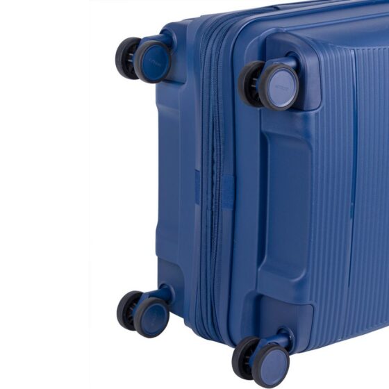 Cellini Qwest Spinner Luggage Expander 869 Navy 55 Wheels