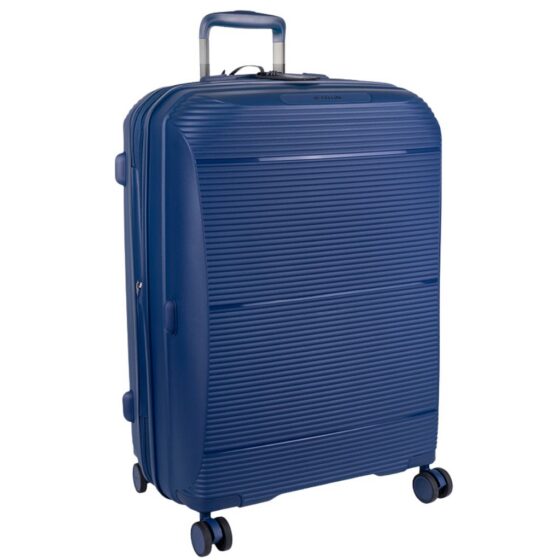 Cellini Qwest Spinner Luggage Expander 869 Navy 79 Front3qrtr
