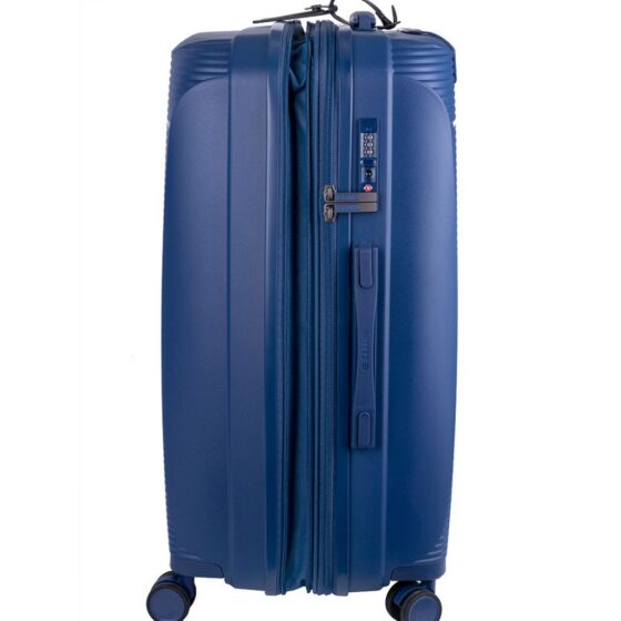 Cellini Qwest Spinner Luggage Expander 869 Navy Check In Expander