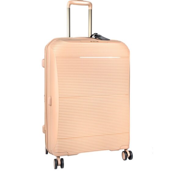 Cellini Qwest Spinner Luggage expander 869 Rock Brown Medium front3qrtr jpg