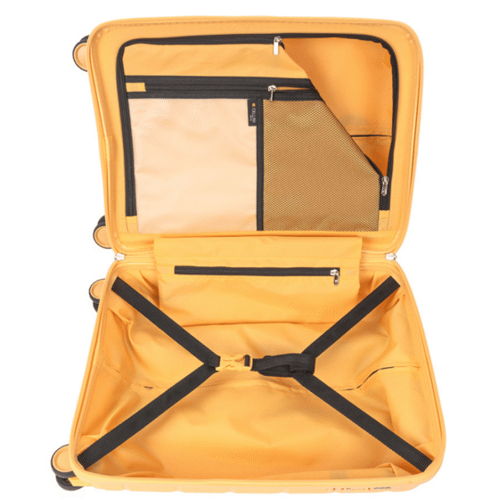 Cellini Rapido Spinner 20055 carry on spinner yellow interior png