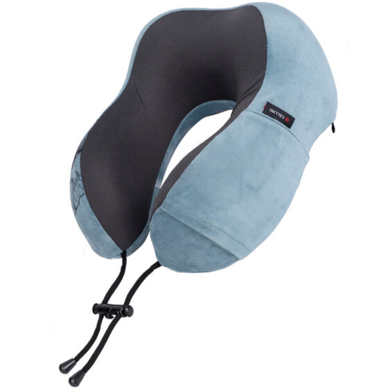 Cellini Safari Elephant IB33074 Neck Pillow with pouch navy side pouch jpg