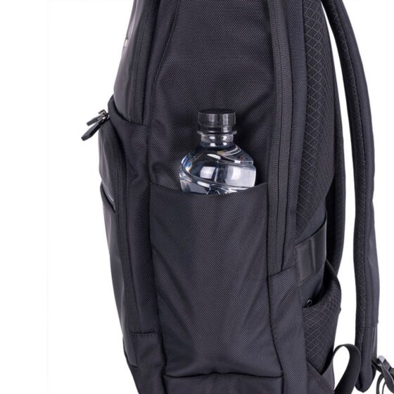 Cellini Sidekick Executive Laptop Backpack 48746 Black Water Bottle