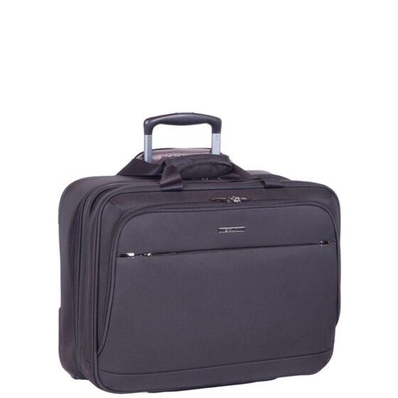 Cellini Smartcase 17 Inch Mobile Business Trolley 18347 Black Front3qrtr Primary