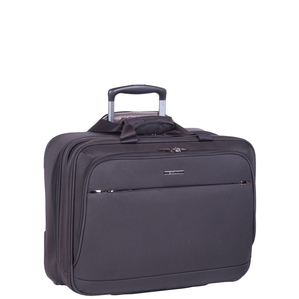 Cellini Smartcase 17 Inch Mobile Business Trolley 18347 Black Front3qrtr Primary