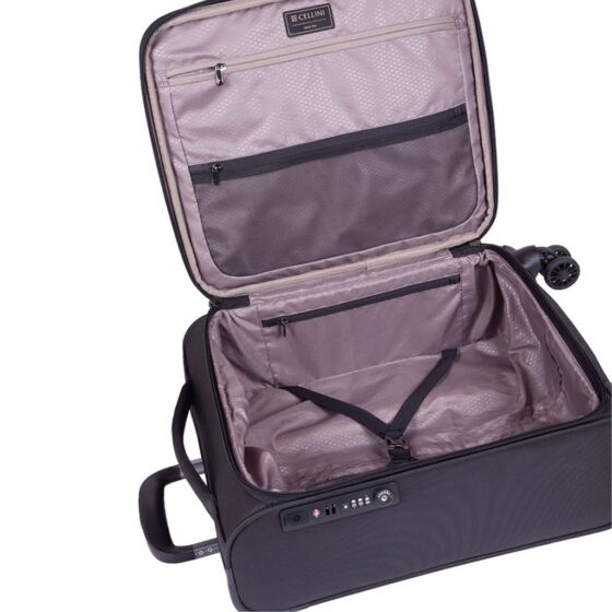 Cellini Smartcase Spinner 183 Black 50cm Interior