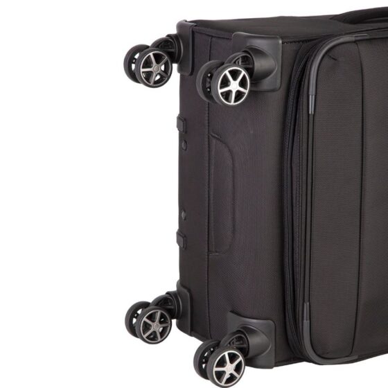 Cellini Smartcase Spinner Collection 183 Black Check In Wheels