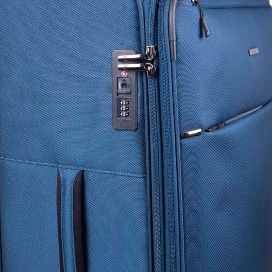 Cellini Smartcase Spinner Collection 183 Blue Check In Tsa Lock