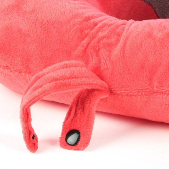 Cellini Travel Essentials Moulded  Travel Pillow 33069 Coral Buckle