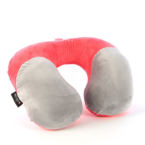 Cellini Travel Essentials Moulded  Travel Pillow 33069 Coral Front3qrtr