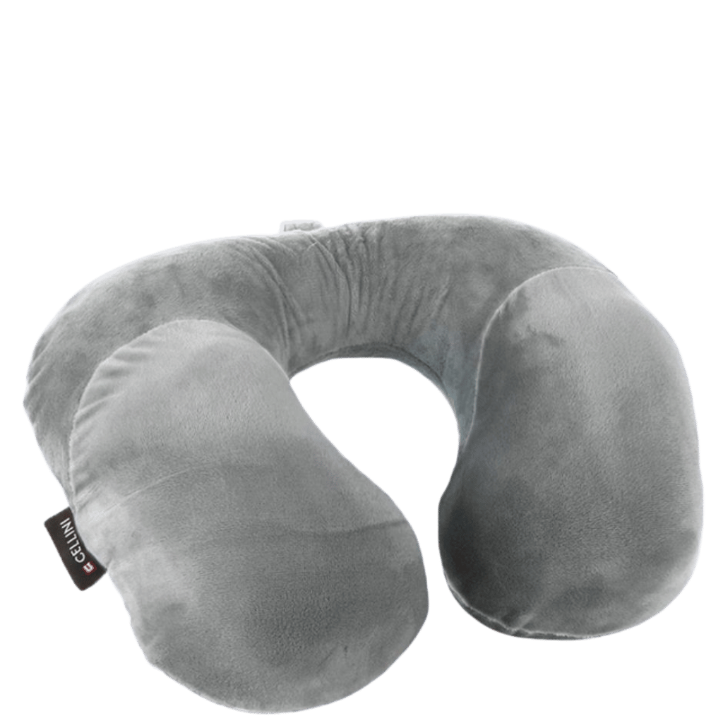 Cellini TRavel Essentials Moulded travel pillow 33069 grey front3qrtr primary