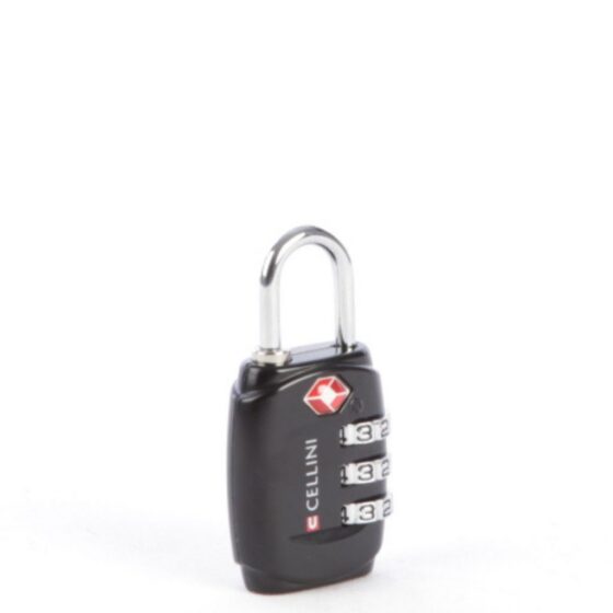 Cellini Travel Essentails 3 Dial Tsa Combination Lock 33102 Black