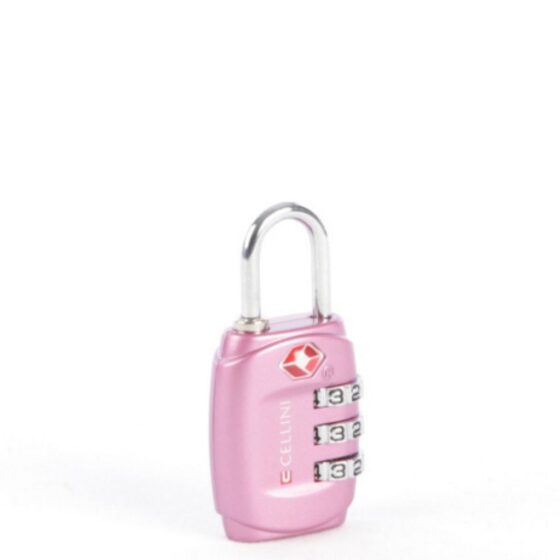 Cellini Travel Essentails 3 Dial Tsa Combination Lock 33102 Pink