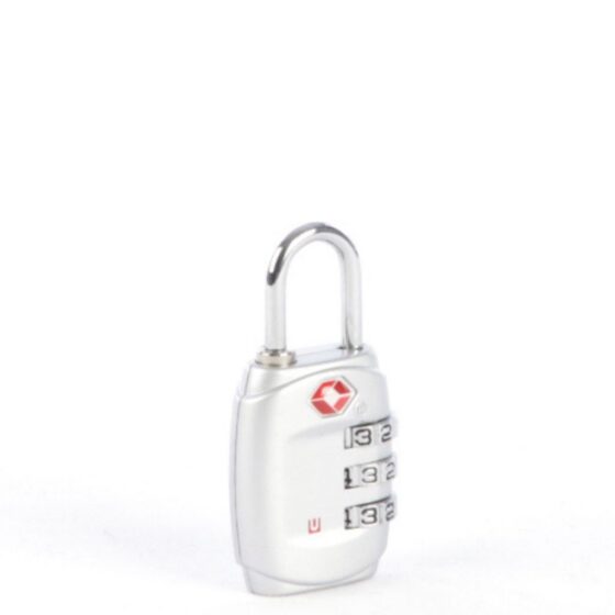 Cellini Travel Essentails 3 Dial Tsa Combination Lock 33102 Silver Grey