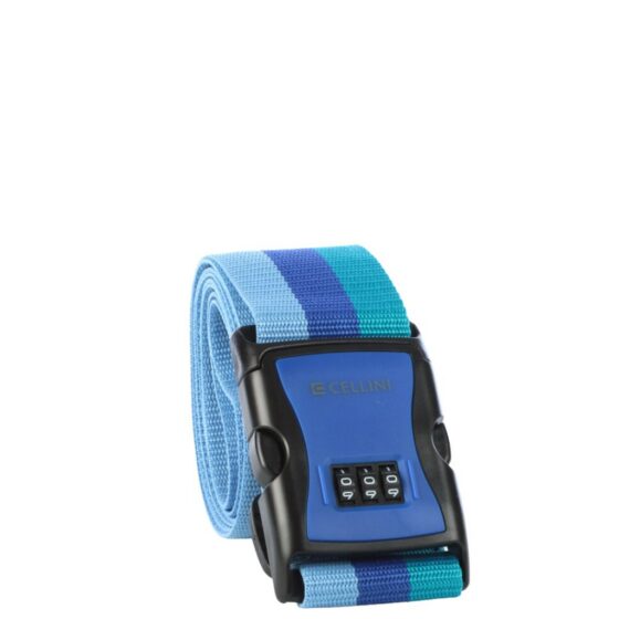 Cellini Travel Essentials 3 Dial Strap 33005 Blue Front3qrtr