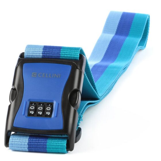 Cellini Travel Essentials 3 Dial Strap 33005 Blue Left3qrtr