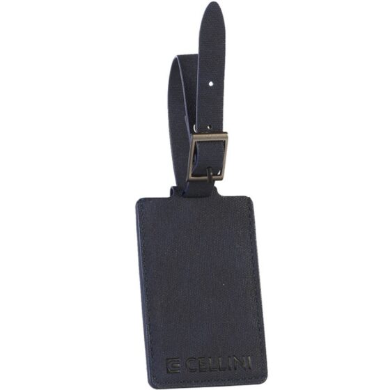 Cellini Travel Essentials 33088 Id Label Black Front3qrtr