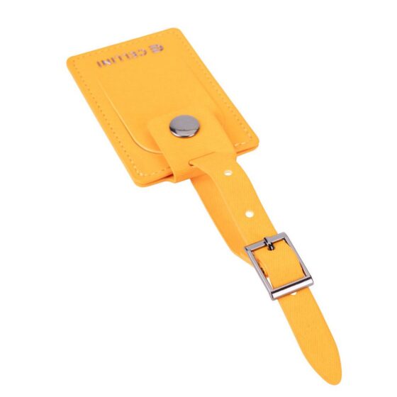 Cellini Travel Essentials 33088 ID Label yellow buckle jpg