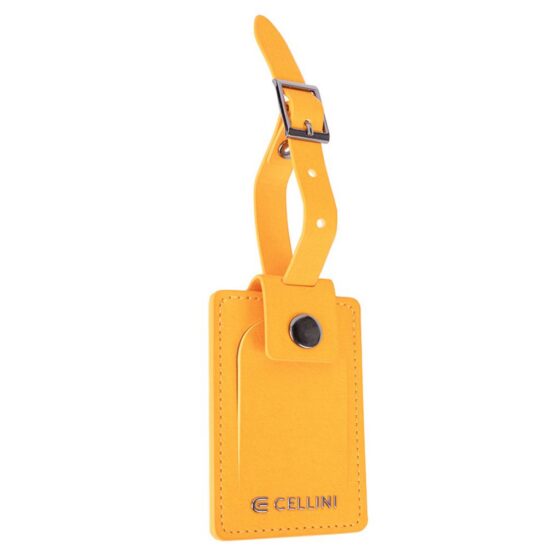 Cellini Travel Essentials 33088 ID Label yellow front3qrtr jpg