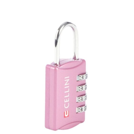 Cellini Travel Essentials 4 Dial Tsa Combination Lock 33104 Pink Front3qrtr