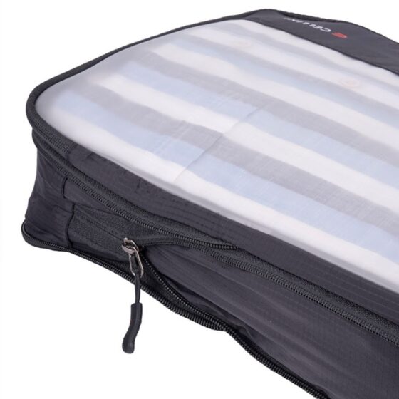 Cellini Travel Essentials Pack Cubes Twin Med Large 33080 Black Compression