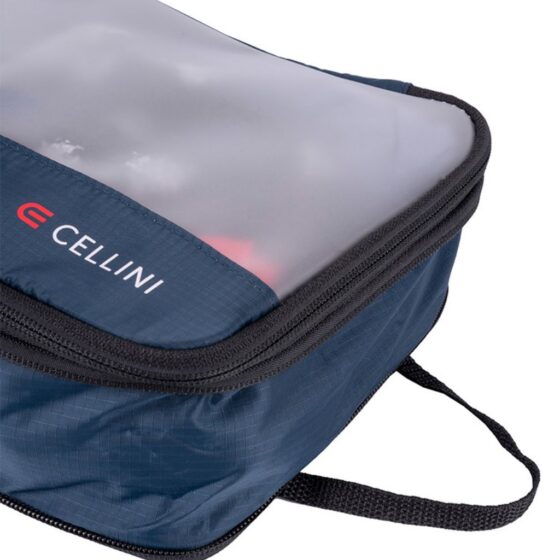 Cellini Travel Essentials Pack Cubes Twin Med Large 33080 Navy Handle
