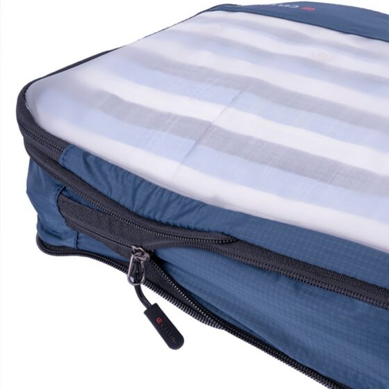 Cellini Travel Essentials Twin Pack Large Packing Cubes 33079 Navy Compression