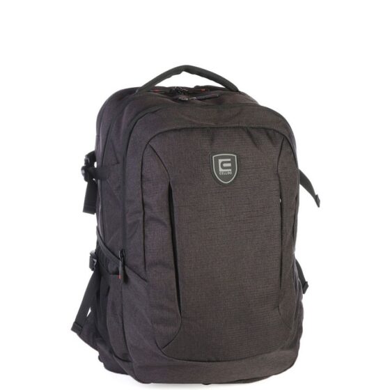 Cellini Uni Laptop Backpack 01123 Black Front3qrtr Primary