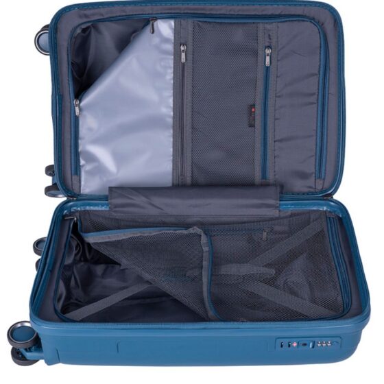 Cellini Xpedition Trunk 254 Spinner Navy Blue 55 Interior