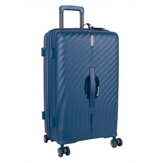 Cellini Xpedition Trunk 254 Spinner Navy Blue 67 Front3qrtr
