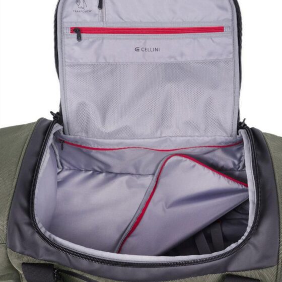 Cellini Xplorer 266 TRolley Duffle Medium Green interior3 jpg