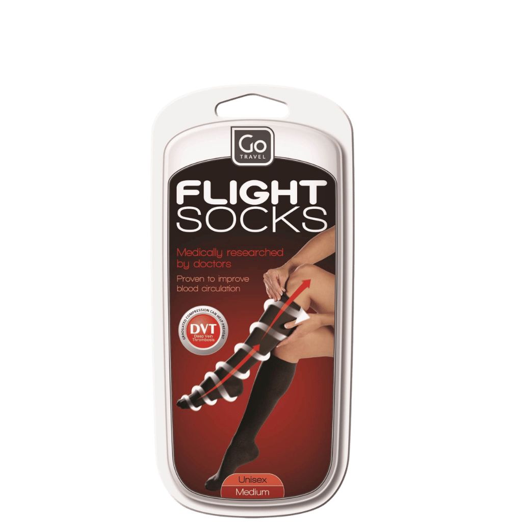 DEsign Go Flight Support Socks Medium Black 899 Packaging primary