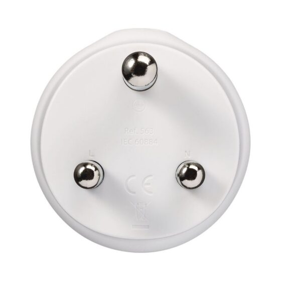 Design Go Travel Adaptor Aus.china Sa 563 White Rear