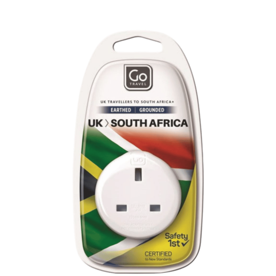 DEsign Go UK Sa Plug adaptor White package Transparent
