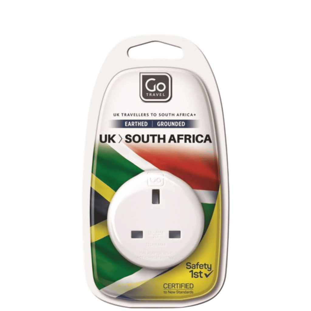 DEsign Go UK Sa Plug adaptor White package Transparent