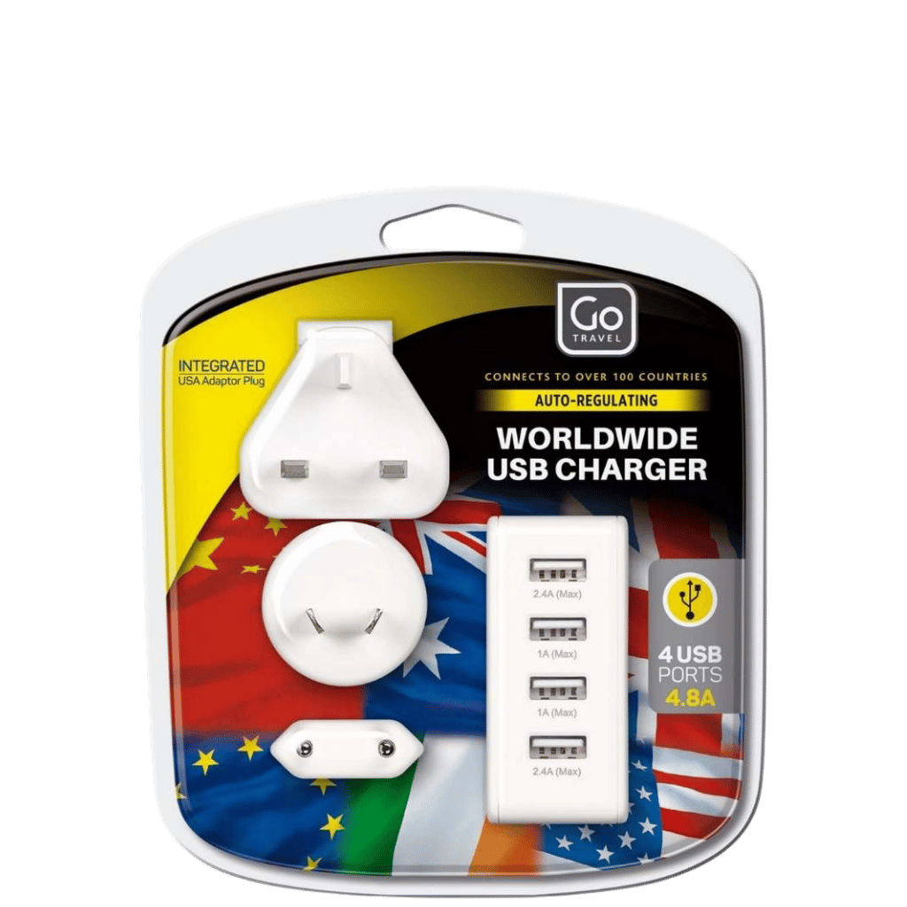 DEsign Go travel USB Worldwide Adaptor 575 pack primary