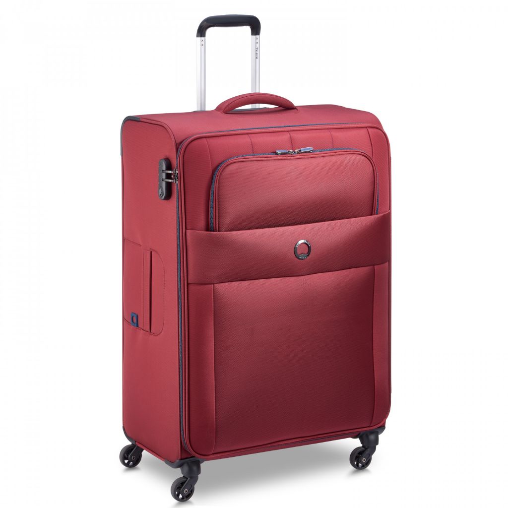 Delsey Cuzco Soft Luggage Spinner Red 78 Front3qrtr