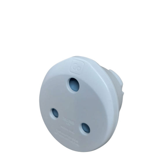 Design Go SA EU plug adaptor 585 White front3qrtr primary