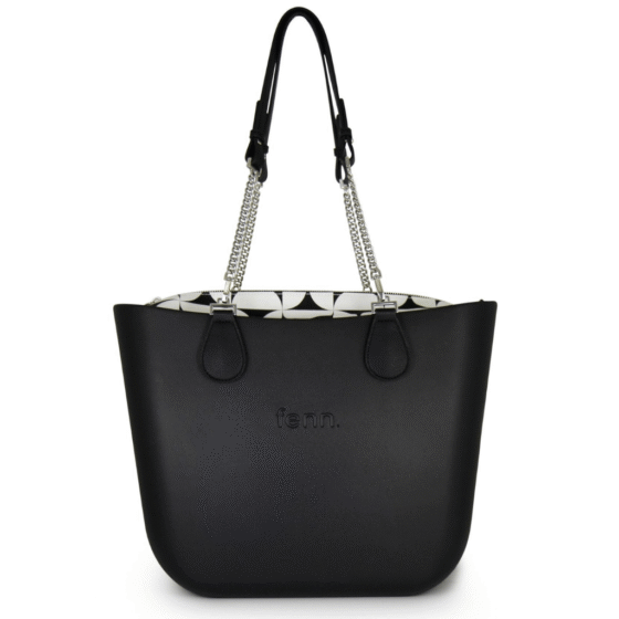 Fenn Collection Original Silver Chain Black 1436 P93 print front handle up png