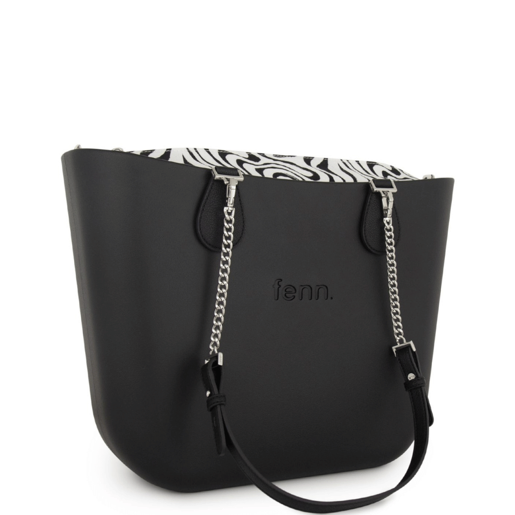 Fenn Original 1447 Black Silver chain printed inner front3qrtr png