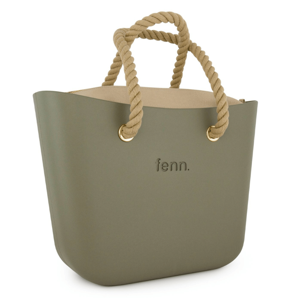 Fenn Original 1456 Watercress Rope handles stone interior front3qrtr png