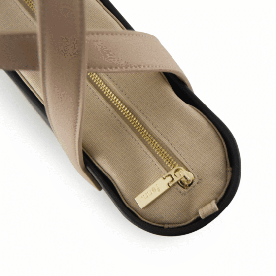 Fenn Petite 9371 Black stone flat handles stone inner top png