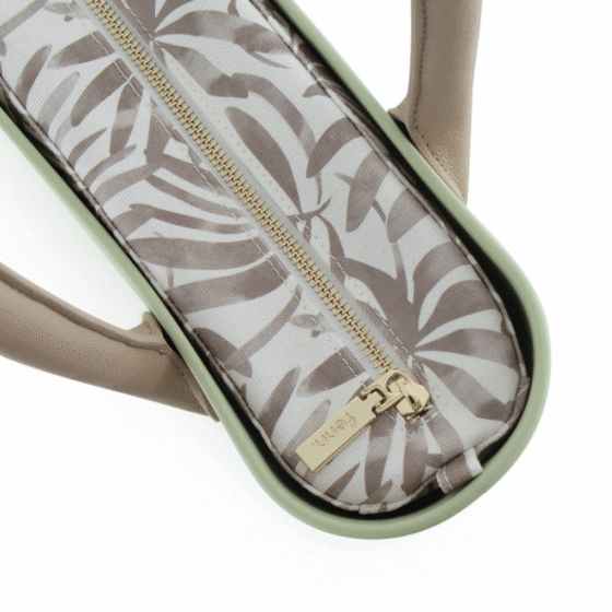 Fenn Petite 9375 pastel green round beige handles printed inner top png