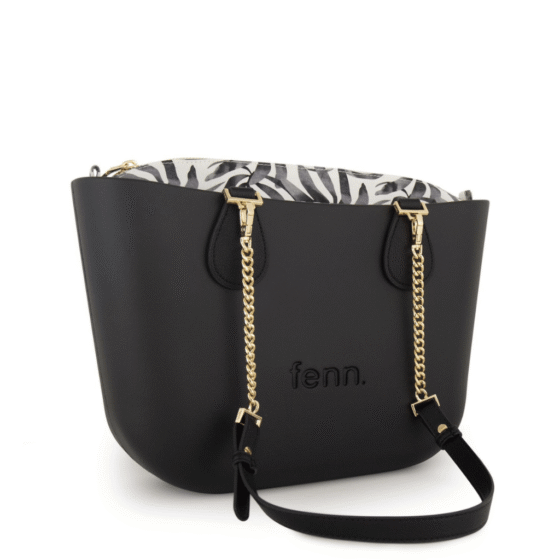 Fenn Petite Chain 9372 Black Printed Inner front3qrtr png