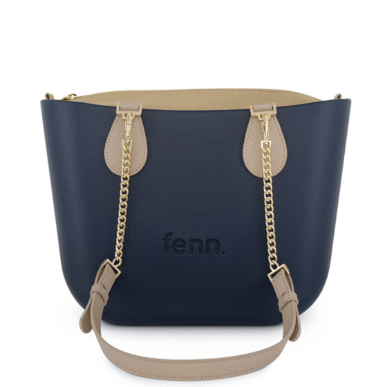 Fenn Petite gold chain 9378 Navy light stone inner front png