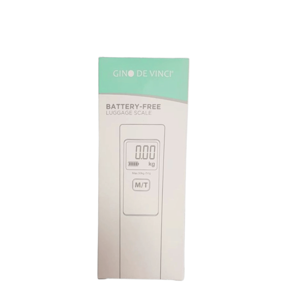Gino De Vinci Battery free digital Luggage scale White transp