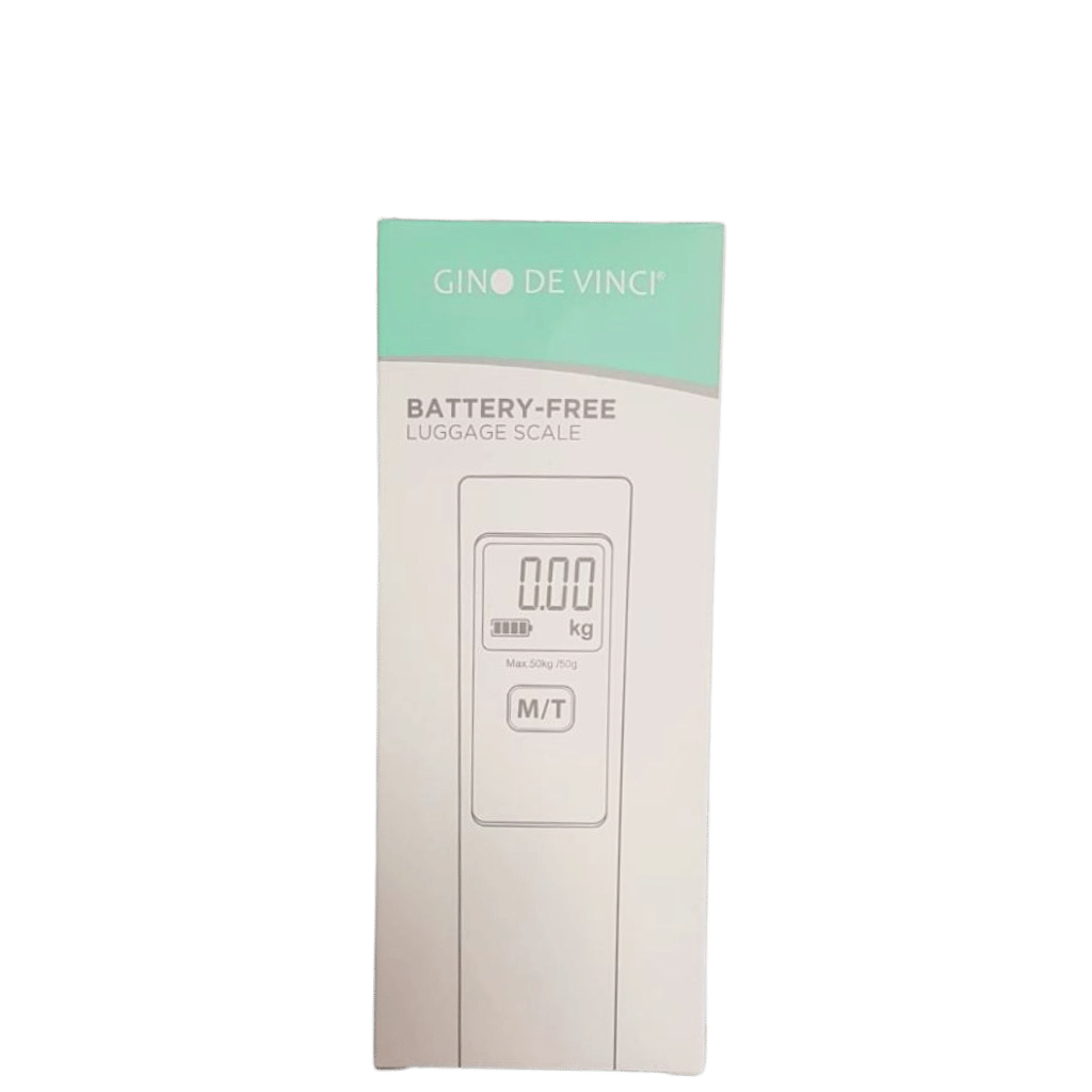 Gino De Vinci Battery free digital Luggage scale White transp